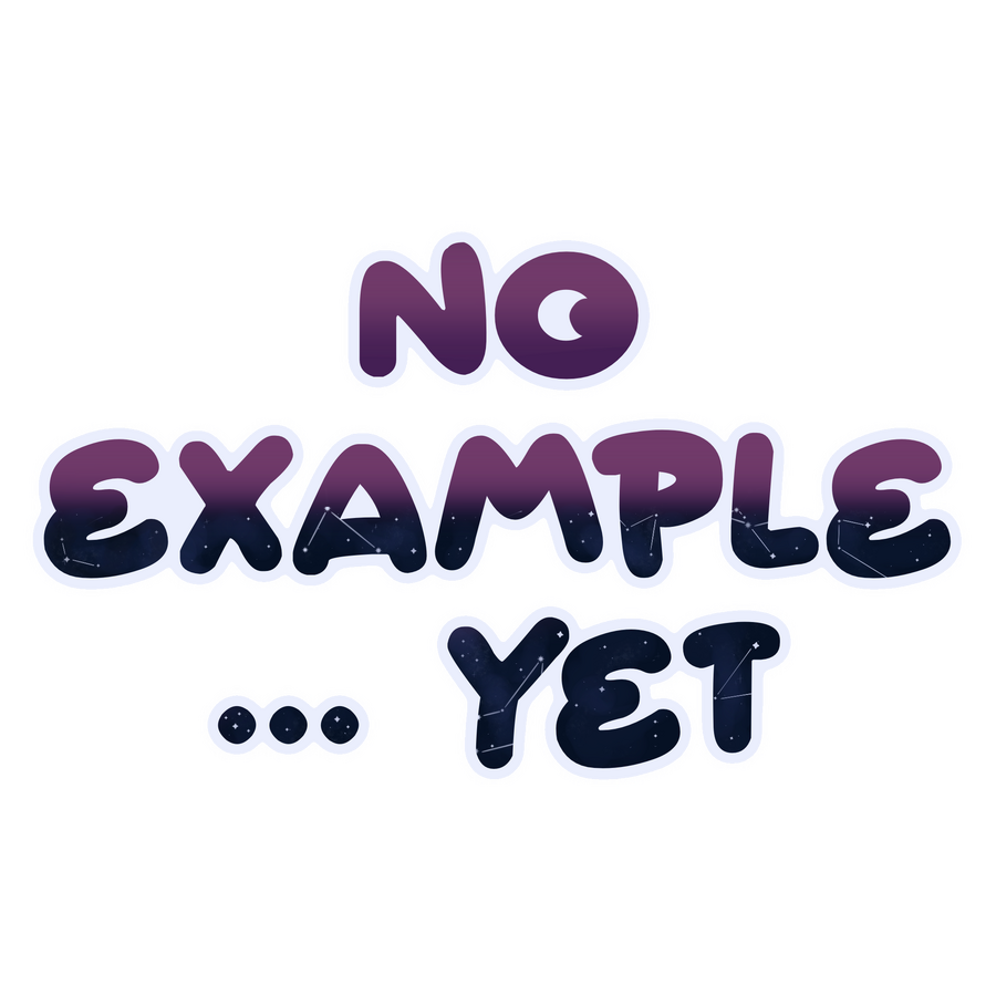 NO EXAMPLE NO EXAMPLE